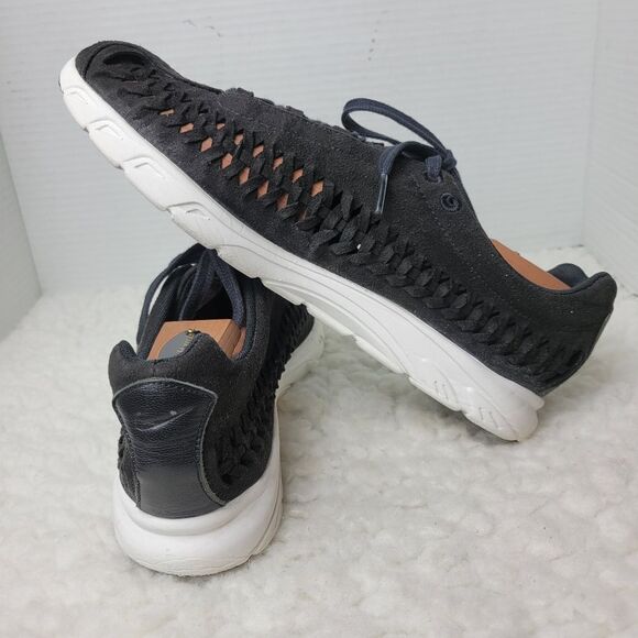 Nike Air Mayfly Woven QS Quick Strike Men's Sneaker Size 9.5 Black Suede Shoes - Picture 6 of 10